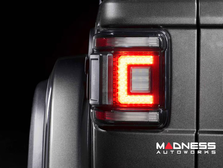 Jeep Wrangler JL LED Tail Lights - XB LED Series - Morimoto - Low Profile - Smoked